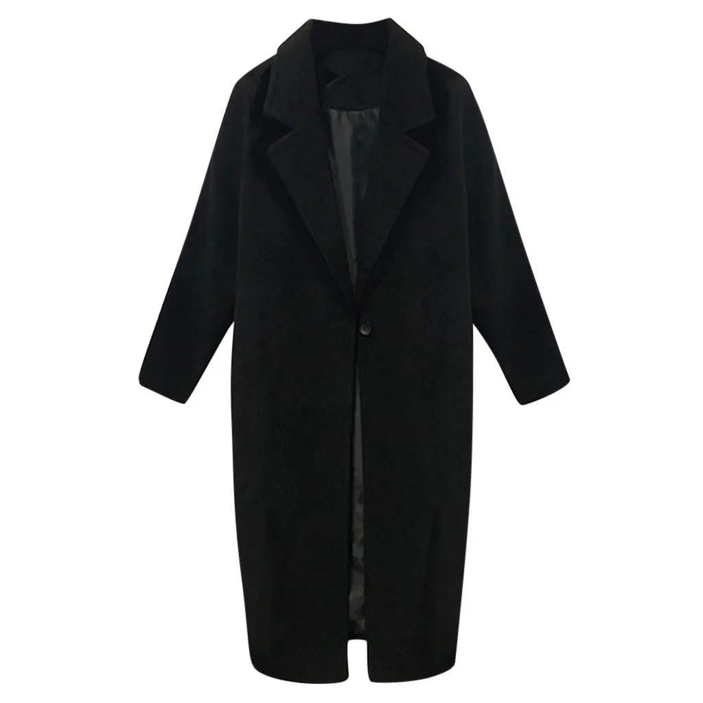 Manteau femme abrigo mujer зимнее тонкое зимнее пальто женское Шерстяное Пальто женское повседневное приталенное пальто средней длины с длинными рукавами casaco