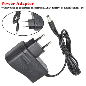 

100-240V AC to DC Power Supply Charger Adapter EU Plug Adapter DC 12Volt Power Supply led strip TV Box EU Plug Adapter