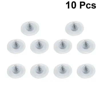 

10pcs 4mm Furniture Desk Glass PVC Anti-Collision Suction Cups Sucker Hanger Pads with Screw Replacement Parts for Table Top