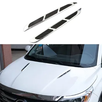 

Car Styling Car Hood decoration car shark gills Air outlet Sticker for Hyundai IX35 IX45 Sonata Verna Solaris Elantra Tucson
