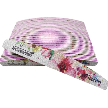 

10pcs/set Sandpaper Nail File Lime 100/100 Professional Manicure Buffer Double Side Sanding Buffer UV Gel Polish Manicure Tool
