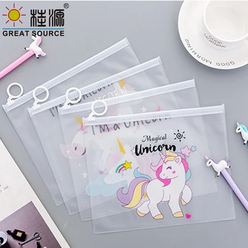 

Unicorn Paper Bag Waterproof Document Bag File Zipper Bags Poly-bag File bag Extra ThickW210*H150mm(8.27"*5.91")(12PCS)
