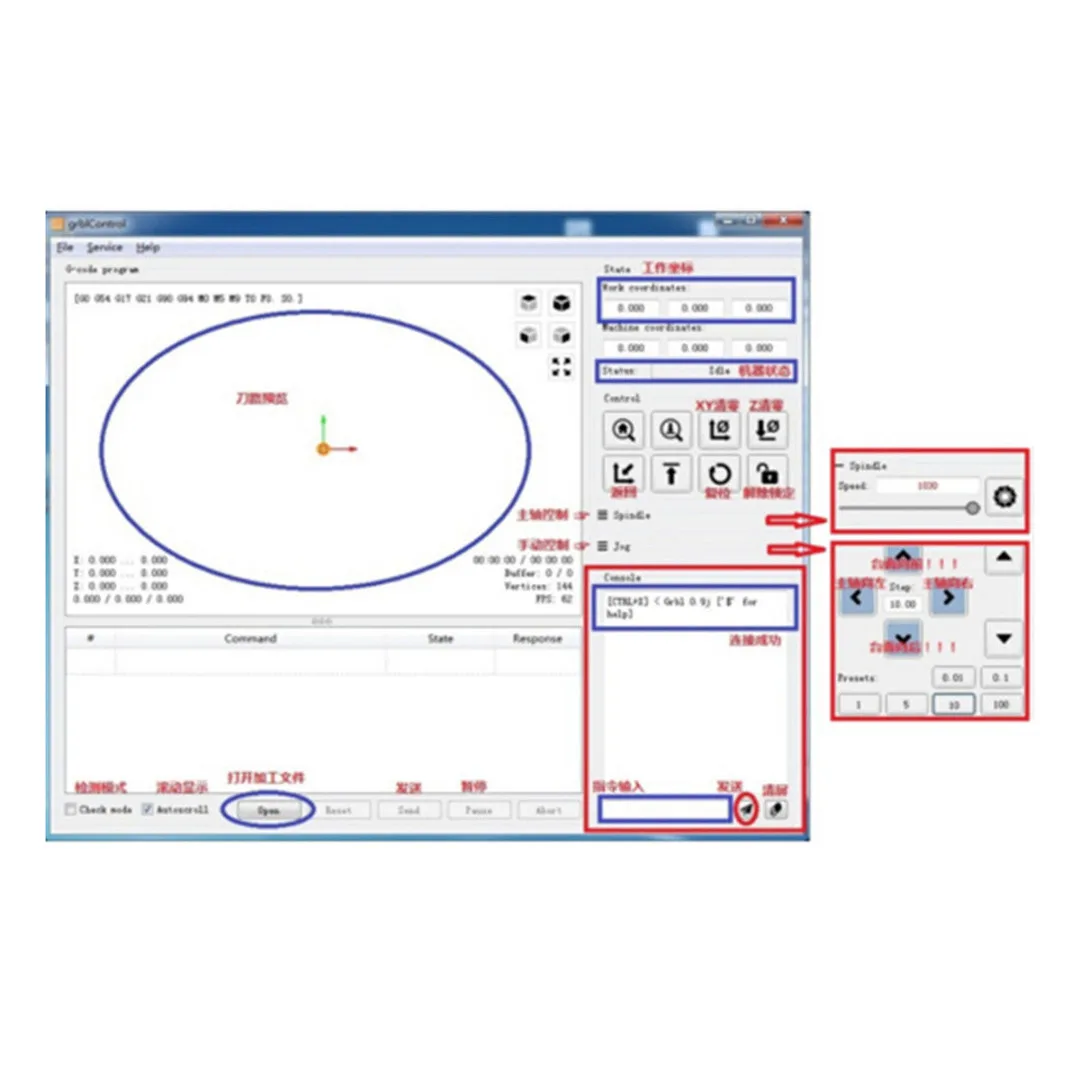  3 Axis GRBL 1.1f CNC sistema de Control láser enrutador/grabador láser tablero de Control sin conex