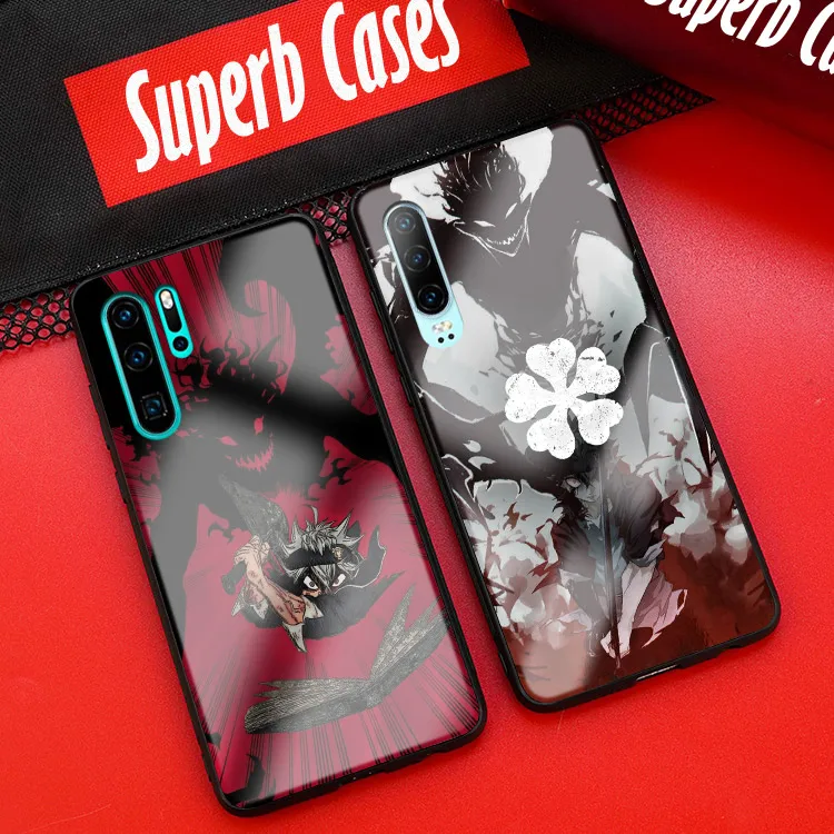 

Black Clover Asta phone cases for Huawei honor 8 mate p 9 10 20 30 lite pro plus nova 2 3 4 5 cover soft silicone glass shell