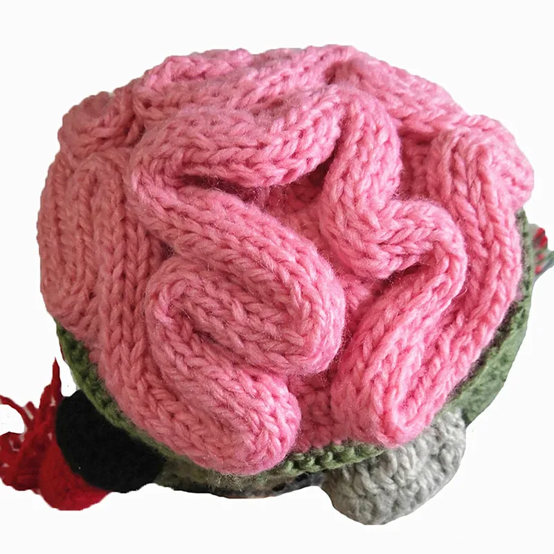Knitted Hat Zombie Eyes Beanies Party Halloween Costume Accessory Gift S for children 48-50cm L for adult 53-61cm
