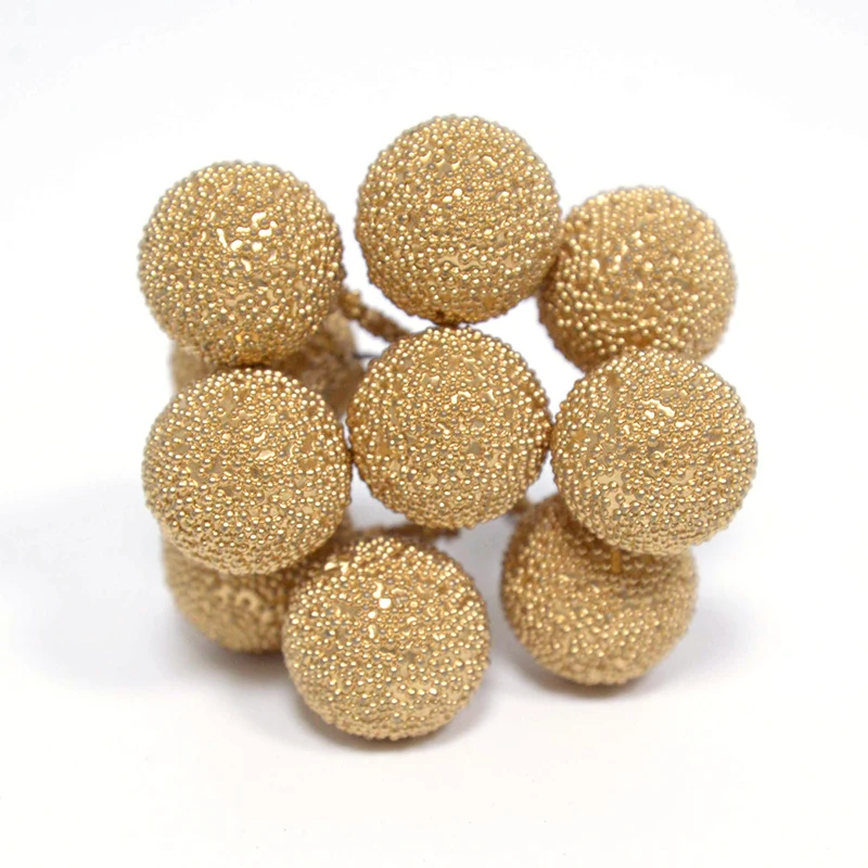 20pcs Mini Fake Fruit Artificial Glass Berries Gold/sliver/red Cherry Christmas Pearl Berries For Wedding Christmas DIY Decor 20pcs Mini Fake Fruit Artificial Glass Berries Gold/sliver/red Cherry Christmas Pearl Berries For Wedding Christmas DIY Decor