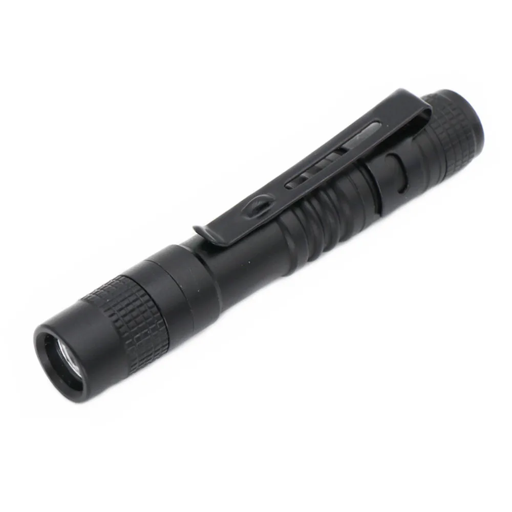 

1 Model 2000LM Mini Led Flashlight Portable Small Penholder Night Walking Lighting Car Maintenance Work Torch Aluminum Alloy