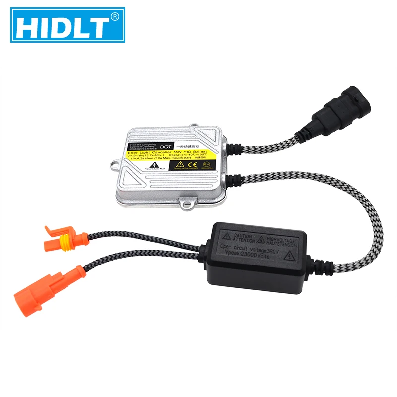 HIDLT 1 Set DC 12V 55W Xenon H1 HID Conversion Kit H7 H3 H11 9005 HB3 9006 HB4 Auto Headlamp Bulbs Car Light Xenon Slim Ballast (23)