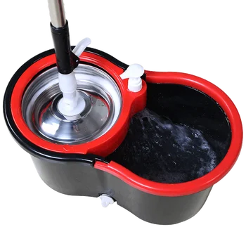 

Mop lever rotation universal hand-free washing household lazy mop automatic dehydration one ping bucket net