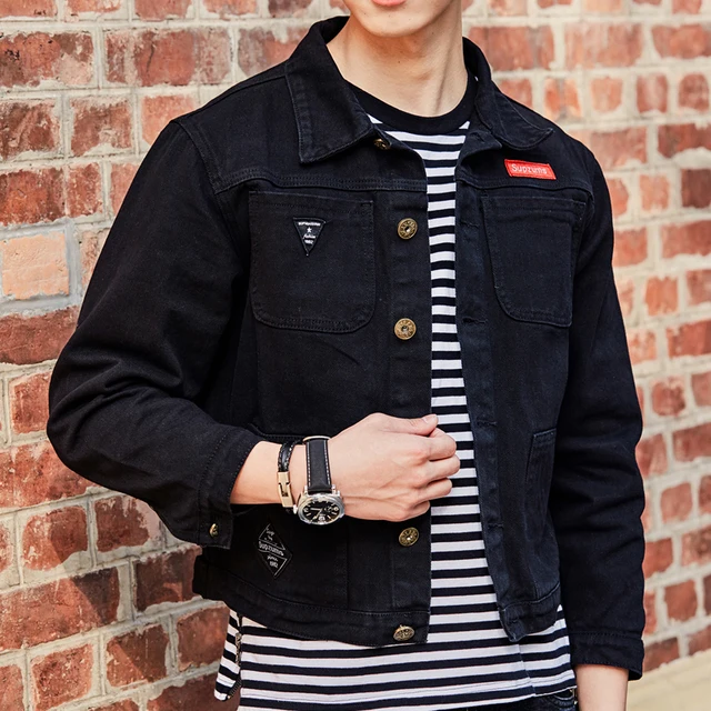 New 2020 Army Military Denim Jacket Men 