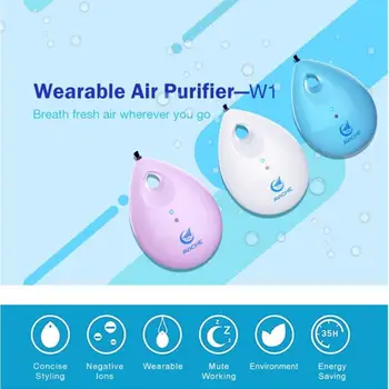 

AVICHE Personal Portable Air Purifier Fashion Wearable Air Purifier Necklace Mini Negative Ion Generator Low Noise Air Freshener