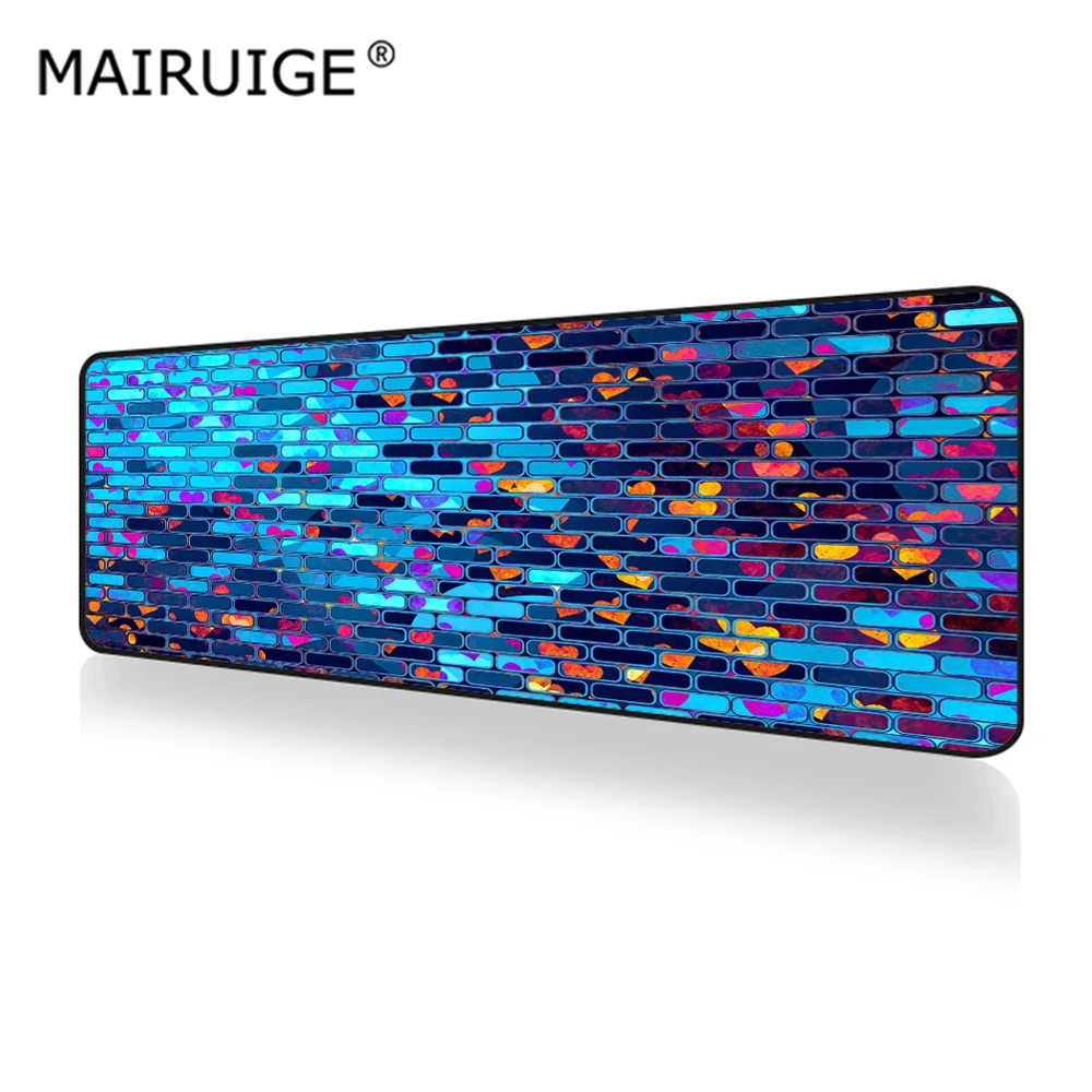 

900x400 Mouse Pad XXL Black Geometric 3D Building Rhombus Abstract DIY Game Custom Desktop Pad Gamer Large Mousepad 70x30cm
