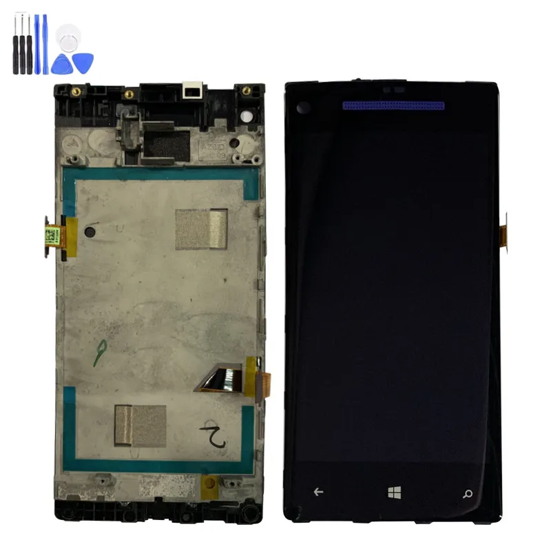 100% протестирован для htc 8X C620e ЖК-дисплей с сенсорным сенсором стекло в сборе