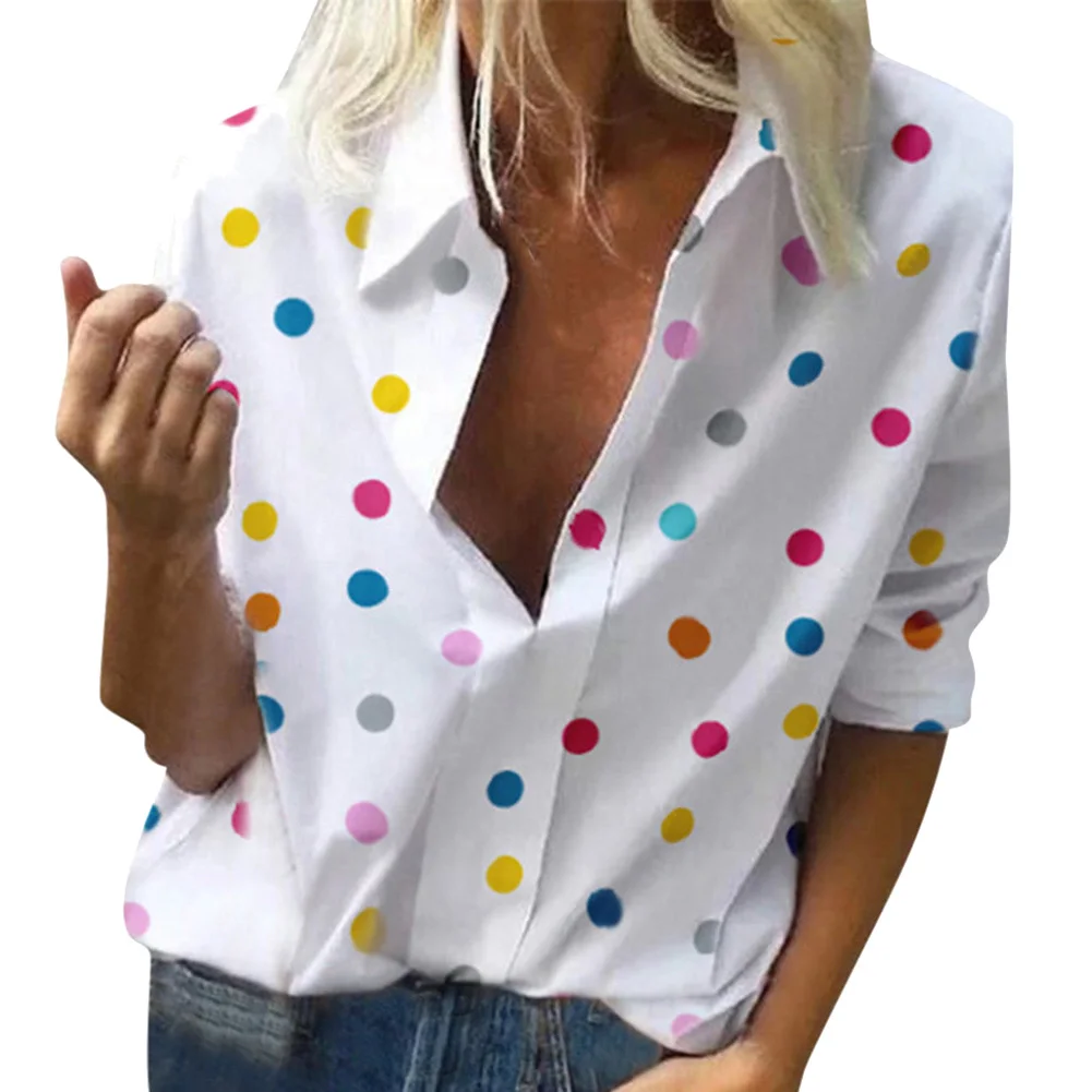 colorful polka dot shirt