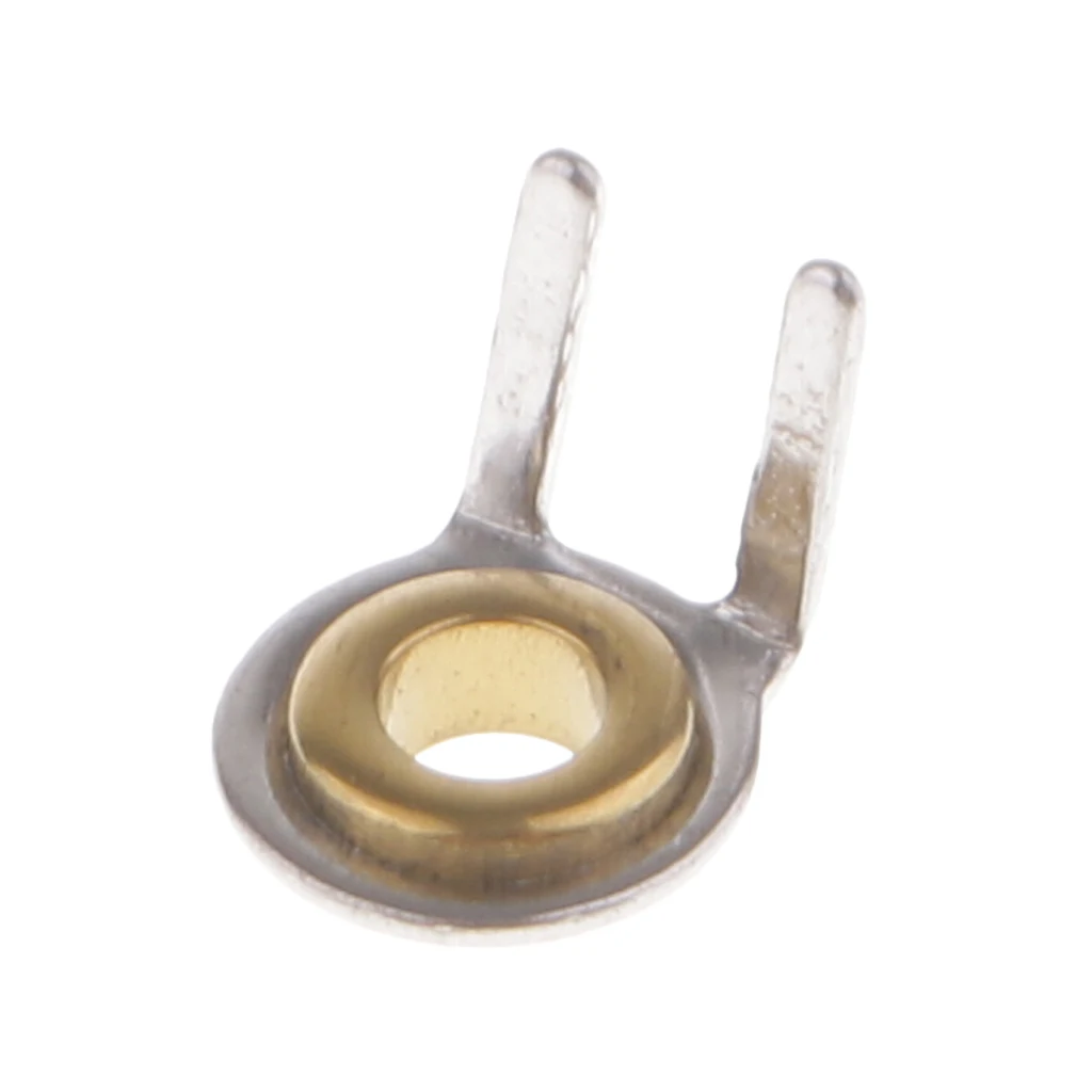 10 Pieces Stainless Steel Double Leg Fishing Rod Guides Tips Ring Repair Kit Inner Diameter 2mm DIY Rod Building Accessories