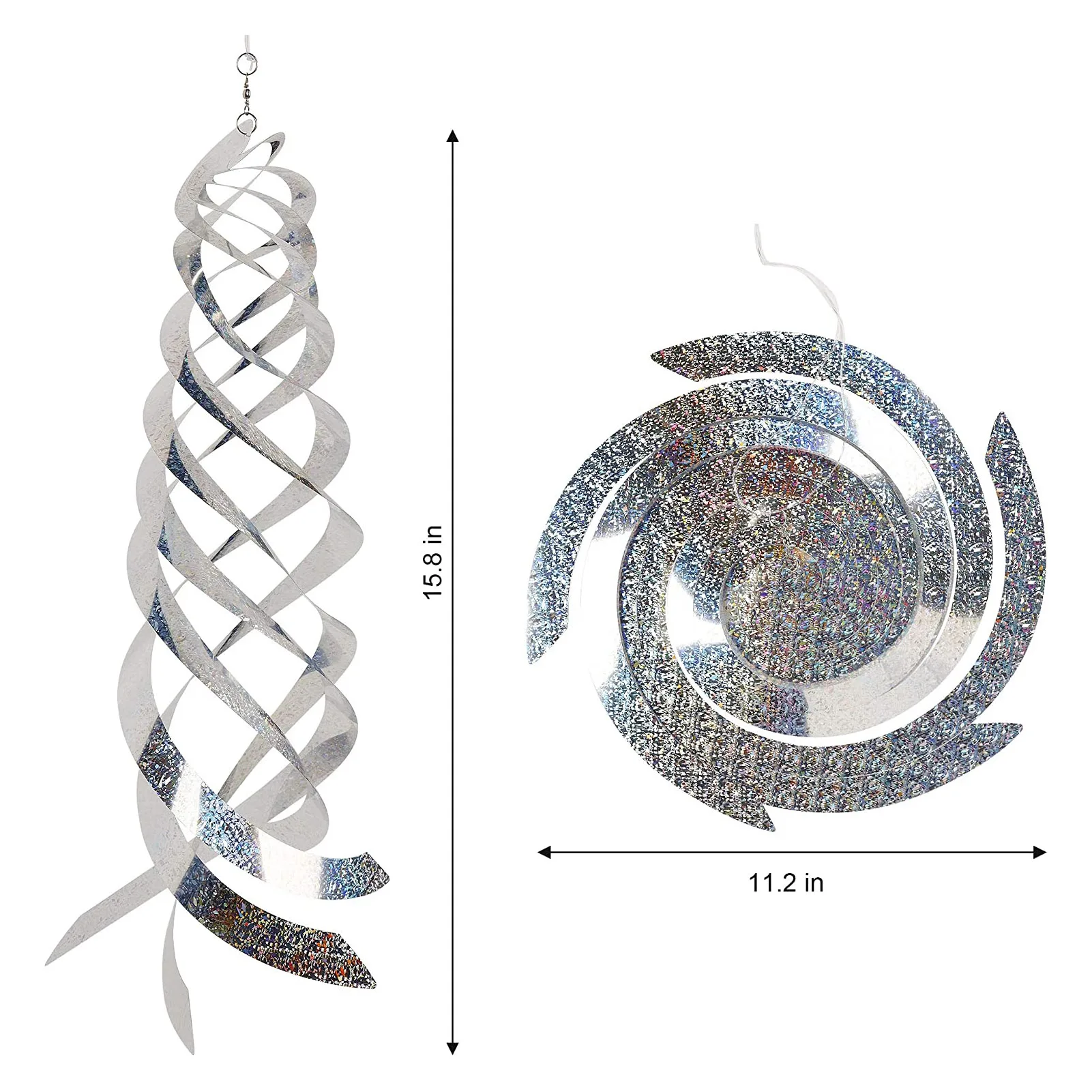 1pc/3pcs Bird Windmill Bird Wind Spinner Reflective Spiral Scaring Device Home Decoration Garden Courtyard Porch Accessory