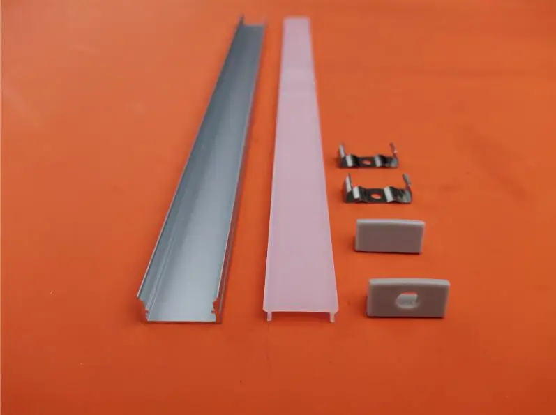 Высокого качества алюминиевый канал с крышкой для smd3528 Светодиодные полосы, светодиодные бар, линейная Светодиодная лампа