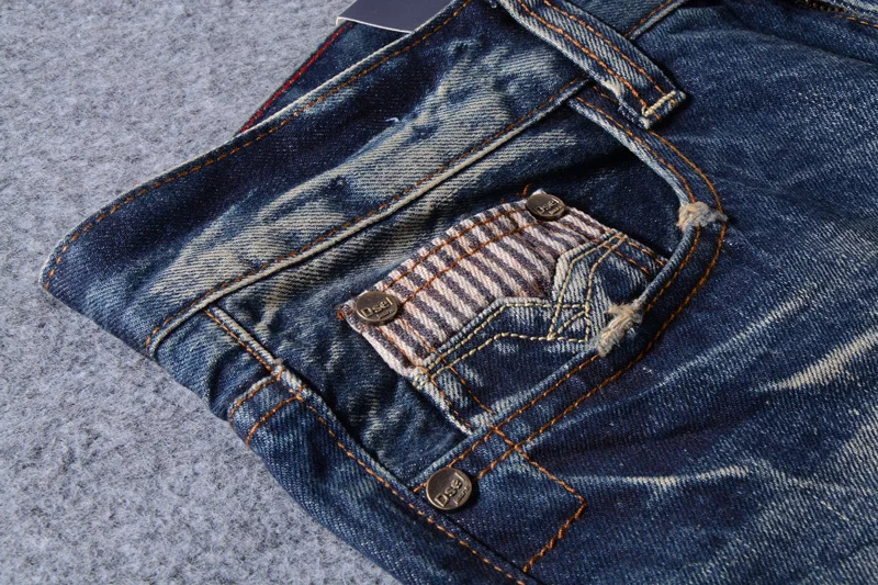 Модные Классические Мужские джинсы Slim Fit хлопок рваные джинсы для мужчин Уличная Хип Хоп брюки hombre dsel джинсы homme