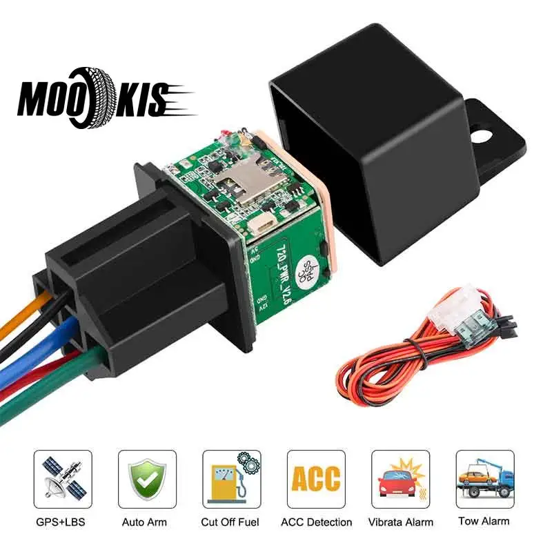 

GPS MV730 Car Tracker GPS Moto Relay Hidden Design Realtime Tracking Car Shock Tow Signal ACC GPS Detection 720 upgrade Free App