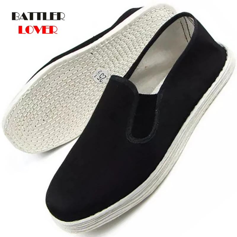 2020 Shoes Men Cotton Breathable Sneakers Unisex High Quality Cotton Sole Handmade Anti-odor Mens Chinese Kung Fu Shoes Tai Chi