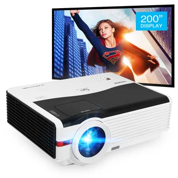 Proyector de cine en casa, dispositivo Full Hd, resolución de 2021 P, Miracast, vídeo Led 720: 1, relación de contraste, envío gratuito, 8000