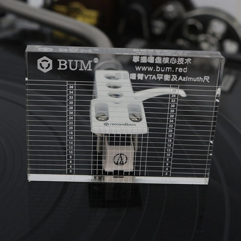 huanban072 LP Vinyl Record Player Azimuth Ruler Measuring Phono Tonearm VTA/Cartridge Azimuth Ruler w bag huanban072 LP Vinyl Record Player Azimuth Ruler Measuring Phono Tonearm VTA/Cartridge Azimuth Ruler w bag