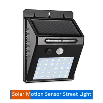 

1-4pcs Outdoor 30 LED Solar Light Waterproof Auto PIR Motion Sensor Solar Wall Light Adjustable Solar Lamp For Garden Lighting e