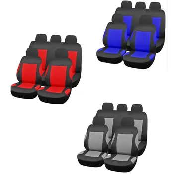 

Universal Breathable Faux Leather Car Seat Cushion Non-Rolling Up Vehicle Car Comfortable Non-Slide Stitching Color Seat Cover