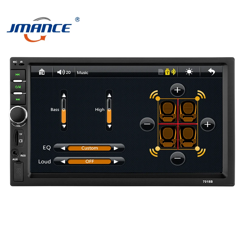 JMANCE автомобильный MP5 плеер 7018b мультимедийное видео Универсальное автомобильное радио Авто Стерео Авторадио резервная камера комплект multimidia para carro