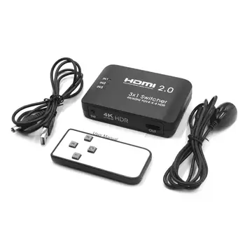 

HDMI 2.0 High-definition 3 Input 1 Output Switcher Splitter Supports 4K 60Hz