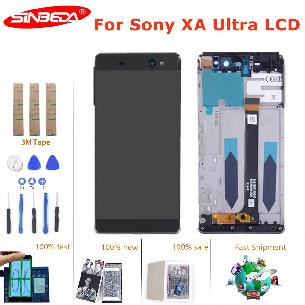 Оригинальный ЖК-экран 6 0 дюйма для SONY Xperia C6 XA Ultra F3211 F3212 F3215 ЖК-дисплей сенсорный