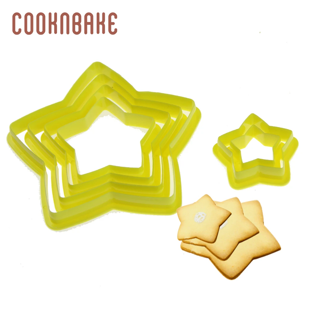 COOKNBAKE пластиковые формы для печенья Форма Звезды формочка для печенья 6 шт./компл. форма для печенья печенье, торты домашний декор