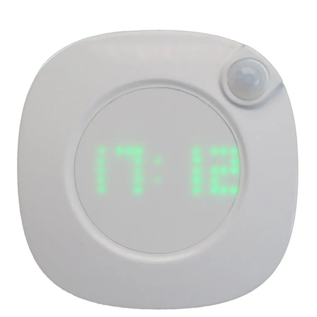 Smart Motions Sensor Rechargeable LED Night Light With Time Human Body