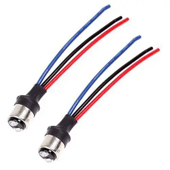 

2Pcs Male Head Extension Connector Plug Socket with Wire Harness Heavy Duty Adapter