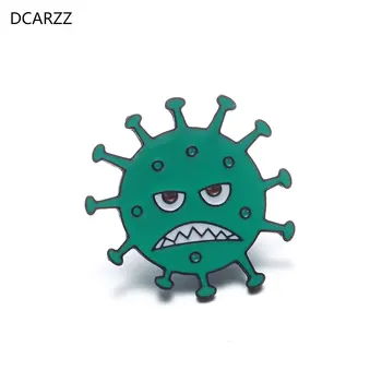 

DCARZZ Smile Sad Virus Lapel Pin Doctor Nurse Medical Enamel Brooch Punk Jewelry Cute Smiling Pins Metal Women Gift Accessories