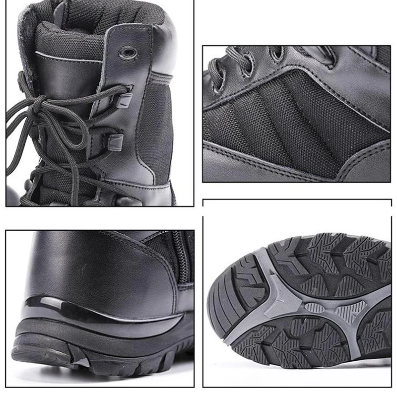 Men Outdoor Tactical Boots Waterproof Breathable Wear-resistant Oxford Non-slip Military Shoe Slow Shock Climbing Training Boots
