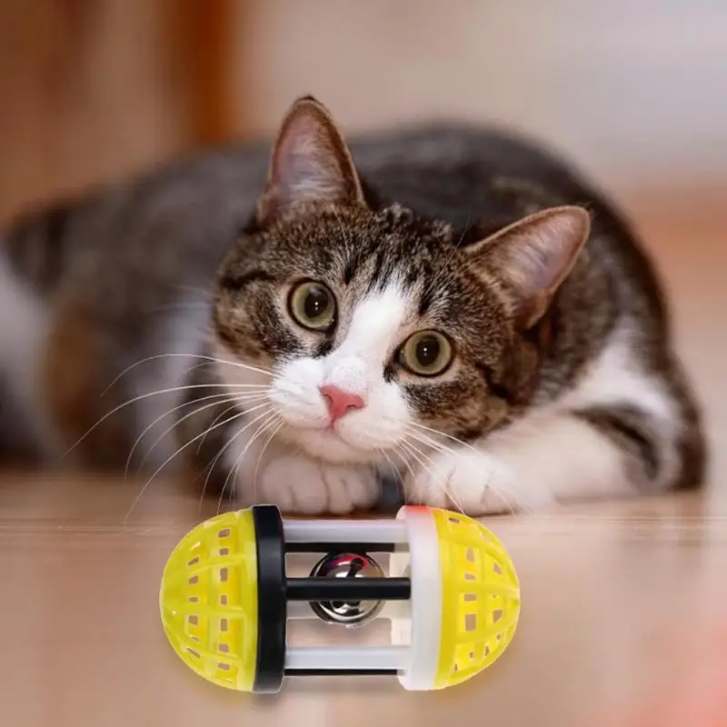 Cat Toy Ball Interactive Cat Toys Play Chewing Rattle Scratch Natural Foam Ball Training Pet Supplies
