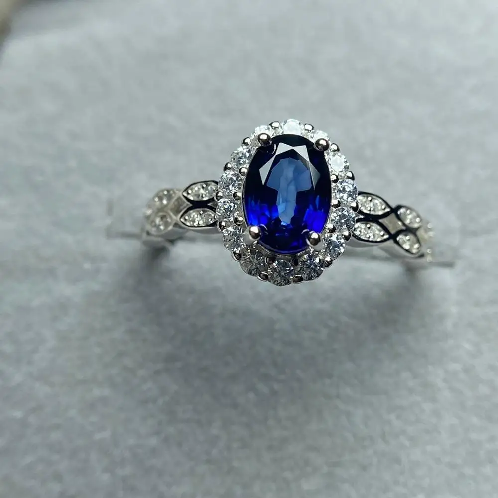 Сапфир с Шри Ланки кольцо высокая четкость полный огонь bijoux femme bague | Отзывы и видеообзор