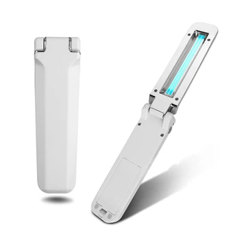 

2020 Portable Small UV Ozone Lamp Battery/USB Power Hotel Car Travel Ultraviolet Disinfection Lamp Germicidal Sterilization Lamp