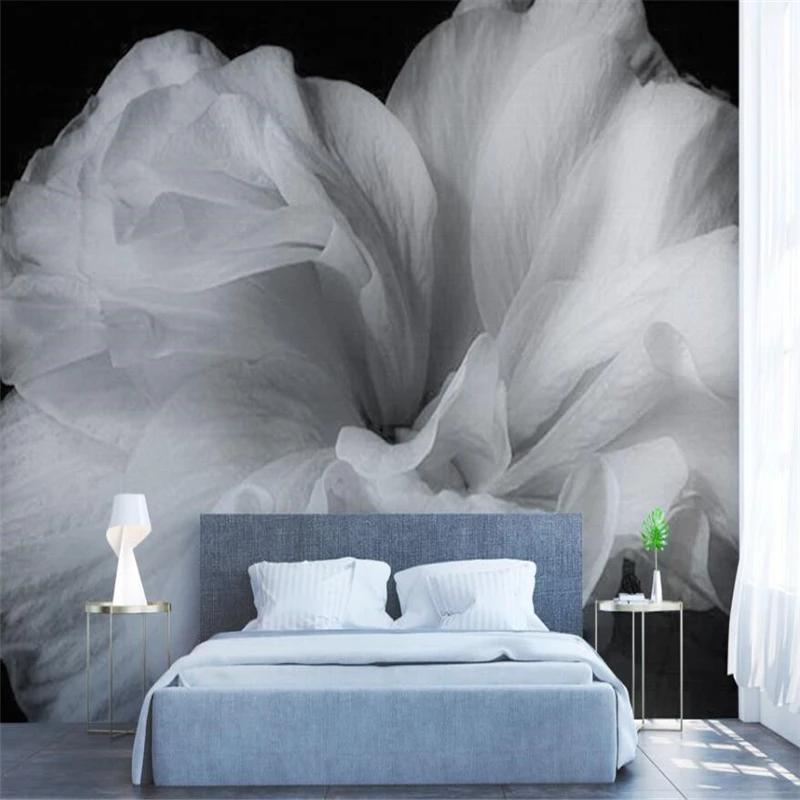 Beibehang-Beautiful-hand-painted-oil-painting-flower-Nordic-simple-mural-wall-custom-large-mural-wallpaper-Papel (2)