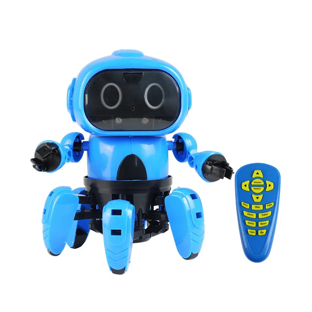 Smart Induction 6-Legged Electric RC Robot DIY Unassembled Kit Gesture Sensor Obstacle Avoidance Kids Remote Control Toys Smart Induction 6-Legged Electric RC Robot DIY Unassembled Kit Gesture Sensor Obstacle Avoidance Kids Remote Control Toys
