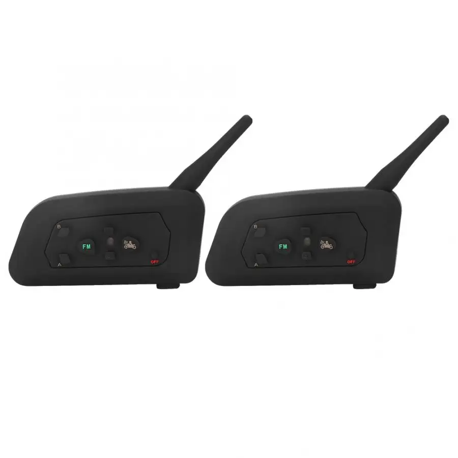 2 комплекта Стерео шумоподавление шлем гарнитура с fm-радио BT3.0 1200 м домофон наушник для мотоцикла