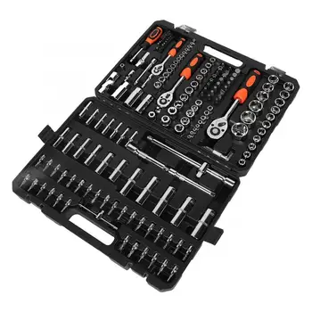 

171pcs 1/2 3/8 1/4in Ratchet Spanner Kit Socket Tool Box for Car Repair automobiles Wrench Ratcheting Socket Spanner
