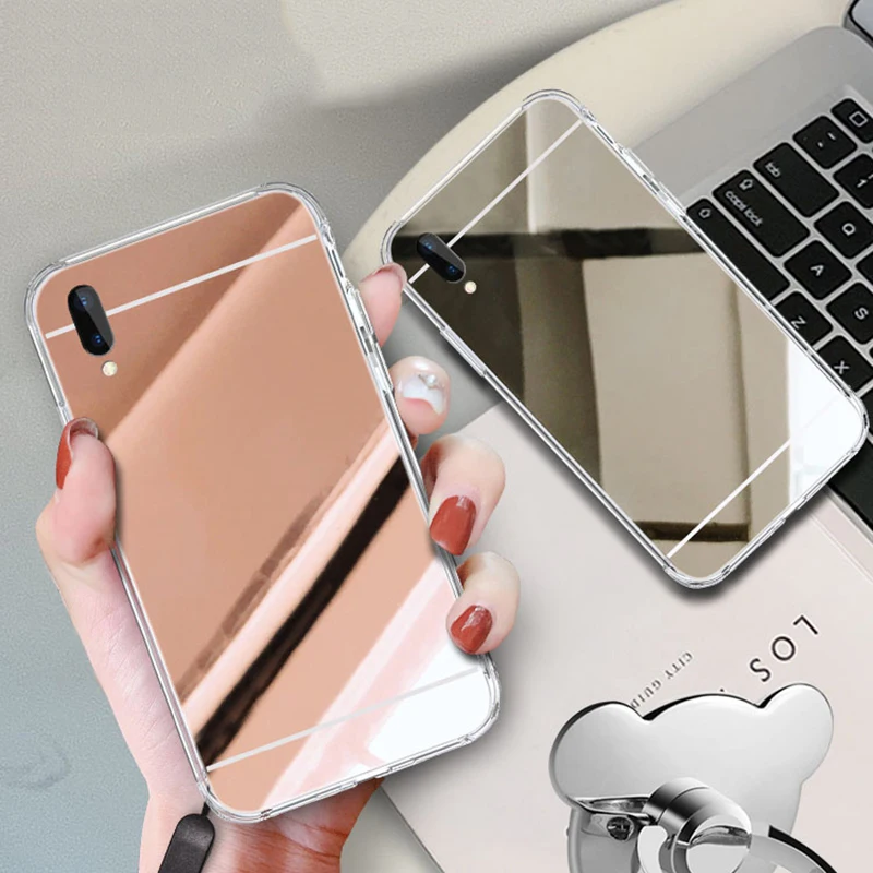 

Soft Silicone Mirror Case for Samsung Note 10 Pro A50 A70 A40 A30 A20 M10 M20 J4 J6 A6 A8 Plus A7 2018 S10E S9 S8 Glossy Cover