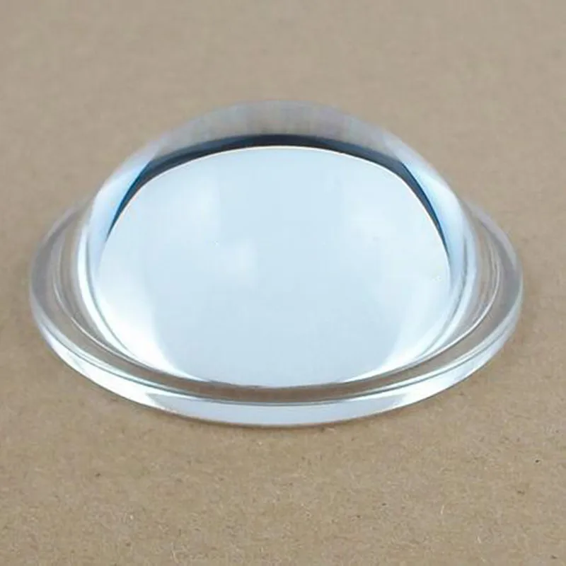 2PCS 54.5mm Diameter Optical Glass Aspheric Focal Length 34mm LED Plano