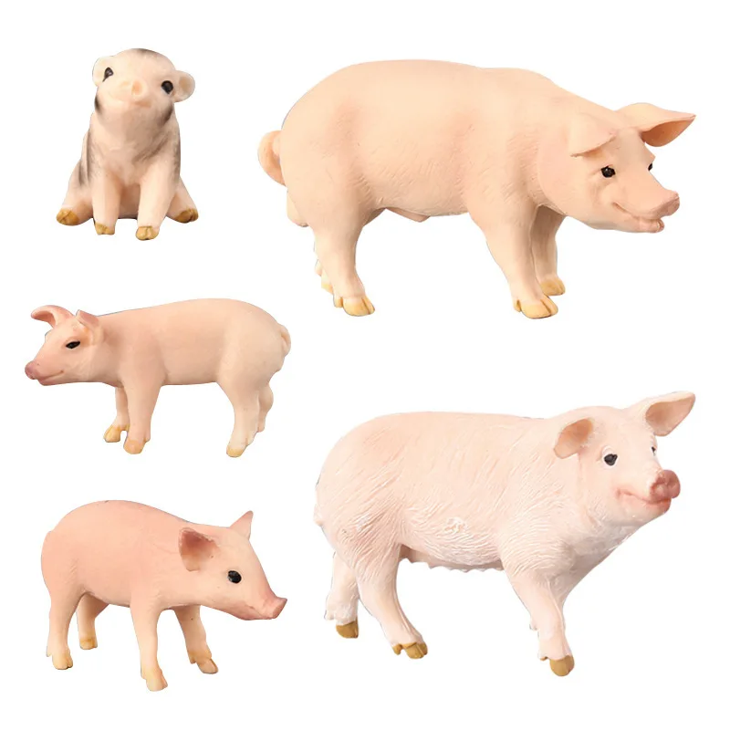 

Simulation Vietnamese pig piglet male sow model solid plastic animal model children's toy office decoration