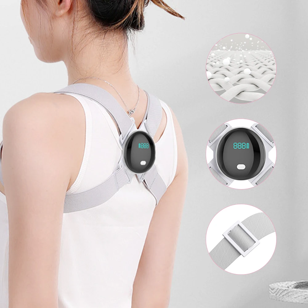 

Intelligent Back Brace Support Belt Adjustable Back Posture Corrector Shoulder Lumbar Clavicle Spine Posture Correction Trainer
