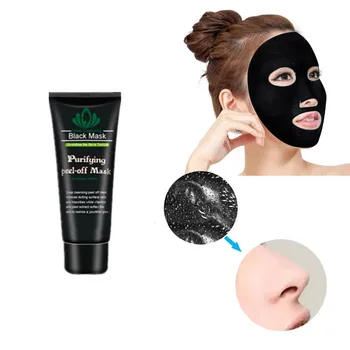 

Shrink pores makeup masks Remove the black head acne black spot masks Peel off the precipitated melanin bamboo charcoal masks