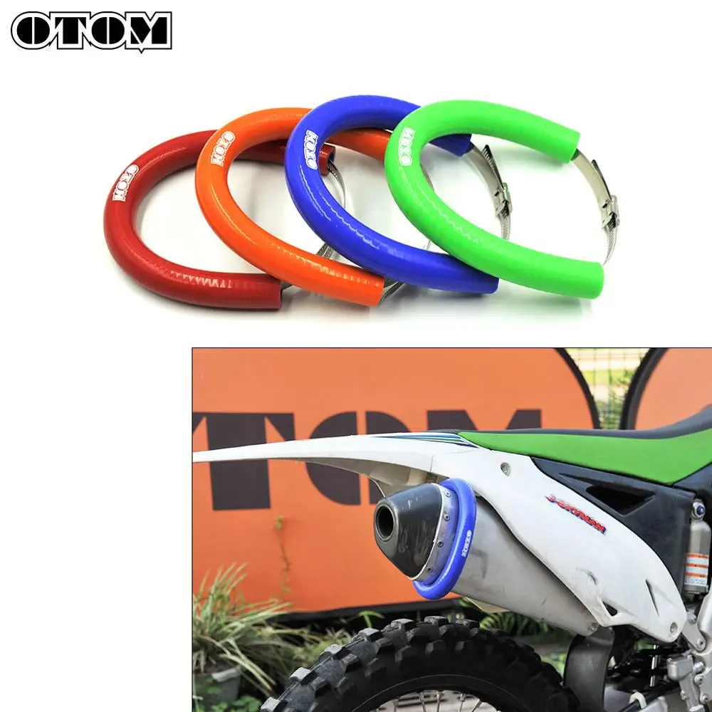 OTOM универсальная мотоциклетная овальная выхлопная защита для KTM CRF KXL YZF RM Dirt Bike