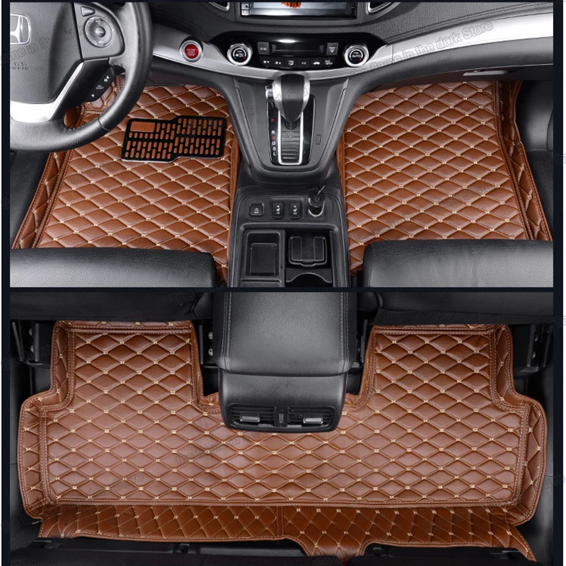 Кожаные коврики Lsrtw2017 для стайлинга автомобиля Honda Crv Cr-v 2012 2013 2014 2015 2016 4 поколения